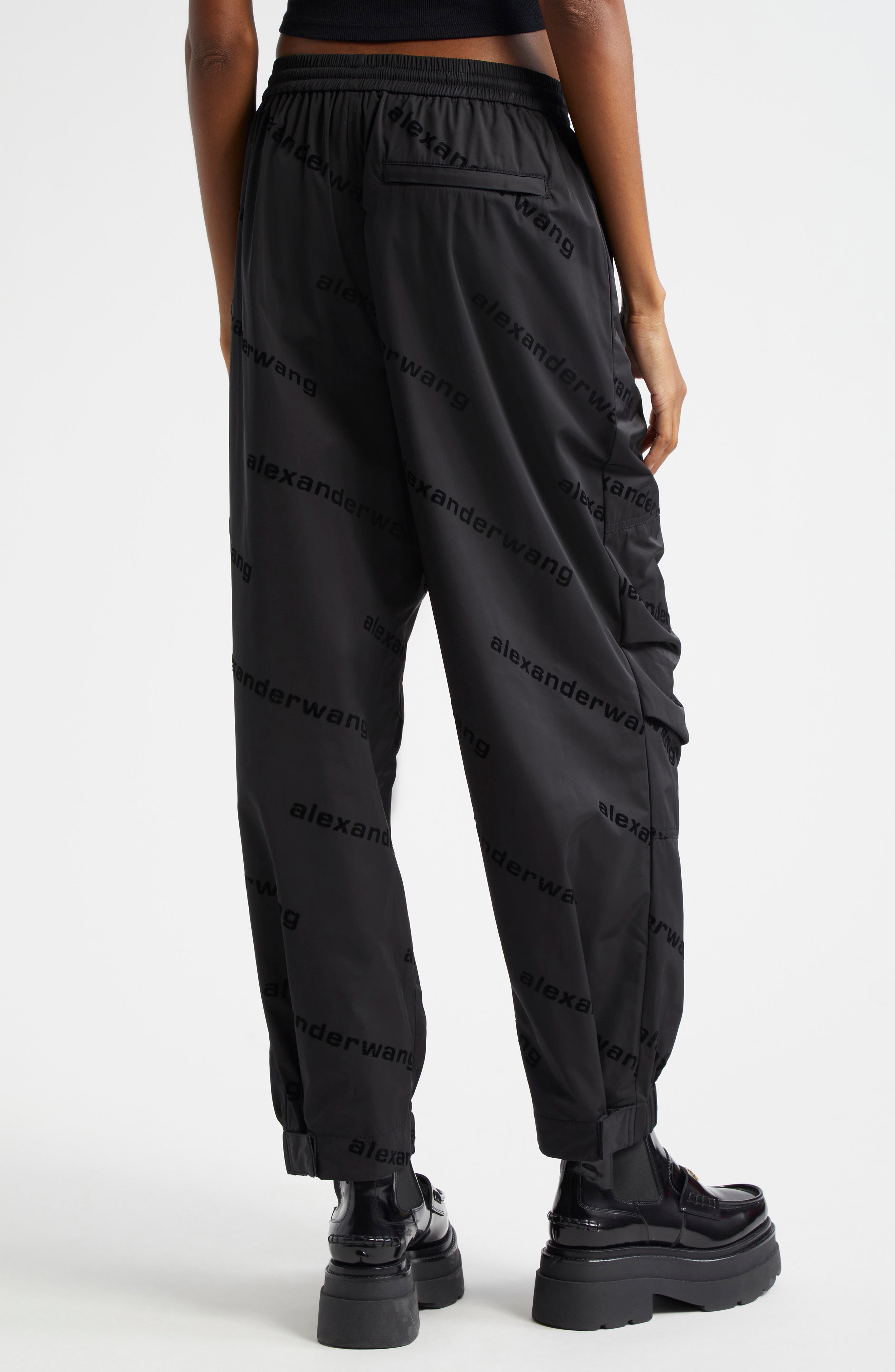 Alexander Wang Flocked Logo Track Pants (Women) | Nordstromrack