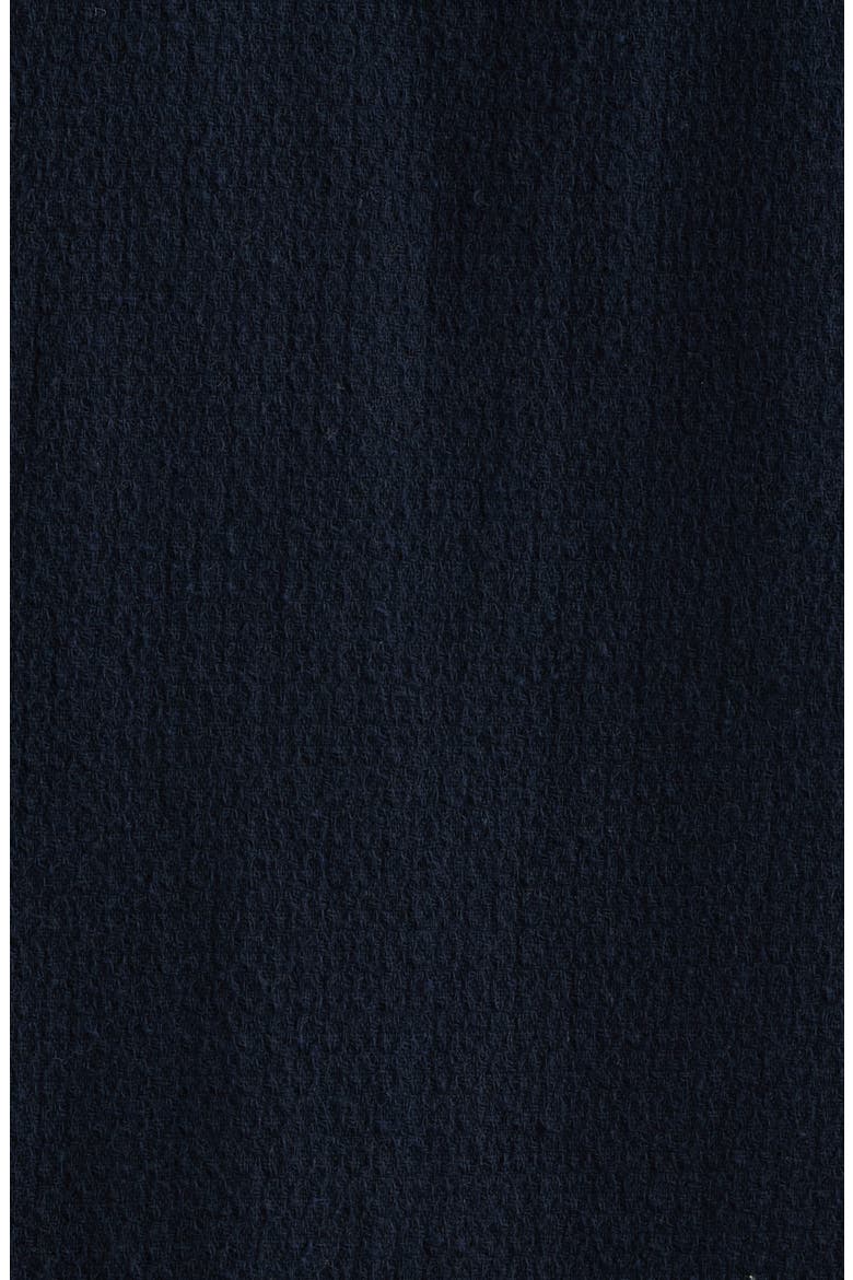 Open Weave Cotton Blend Button-Up Shirt, Alternate, color, DARK NAVY