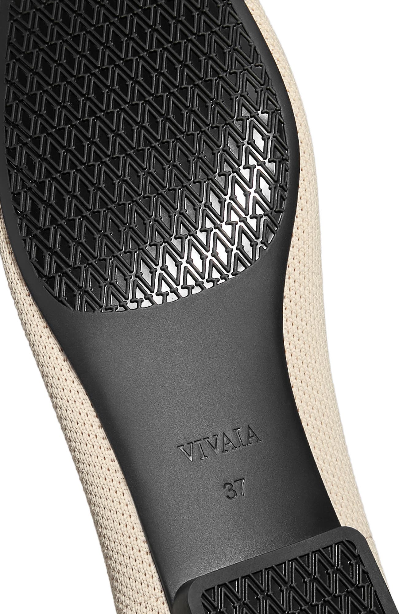 Margot 2.0 Square-Toe V-Cut Flats, Alternate, color, Cream Ivory & Black