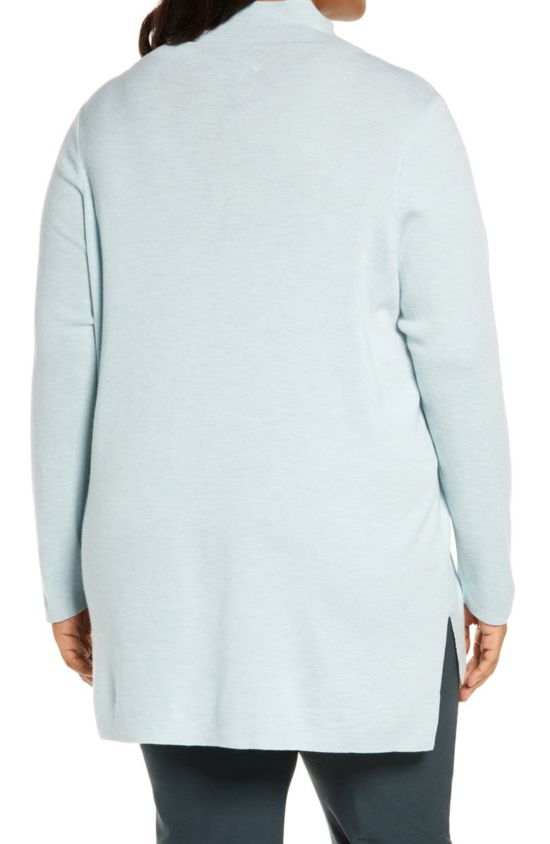 Eileen Fisher High/Low Merino Wool Mock Neck Sweater, Alternate, color,