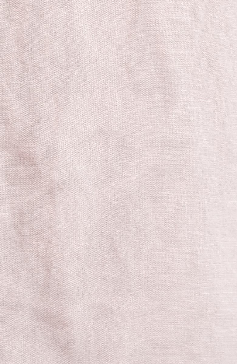 johnnie-O Gianna Hangin' Out Short Sleeve Linen & Lyocell Button-Up Shirt, Alternate, color, Petal