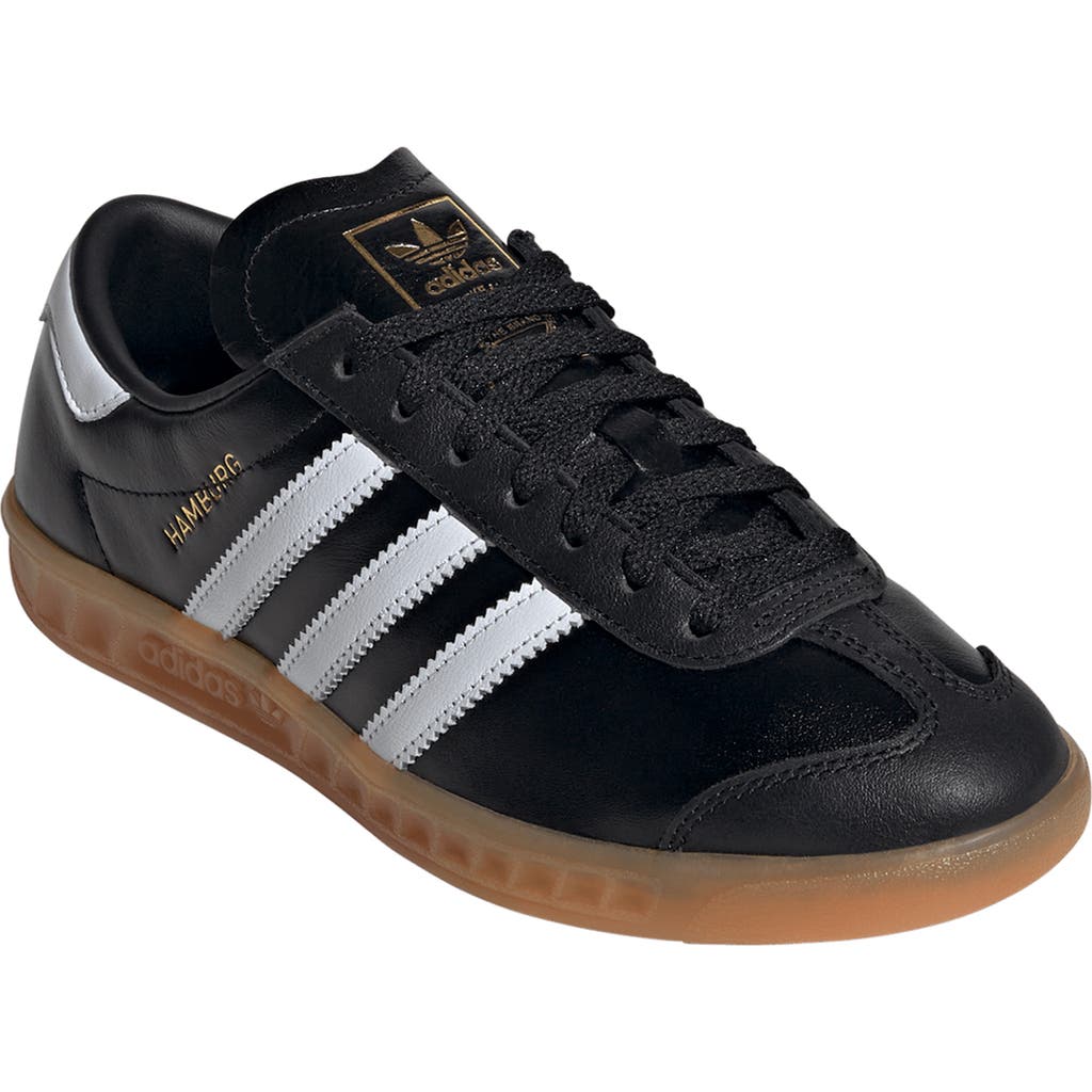 Adidas Originals Adidas Hamburg Sneaker In Black/white/gum