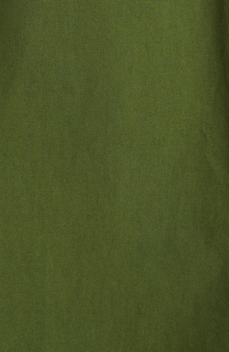 Bottega Veneta Oversize Short Sleeve Button-Up Shirt, Alternate, color, Thyme