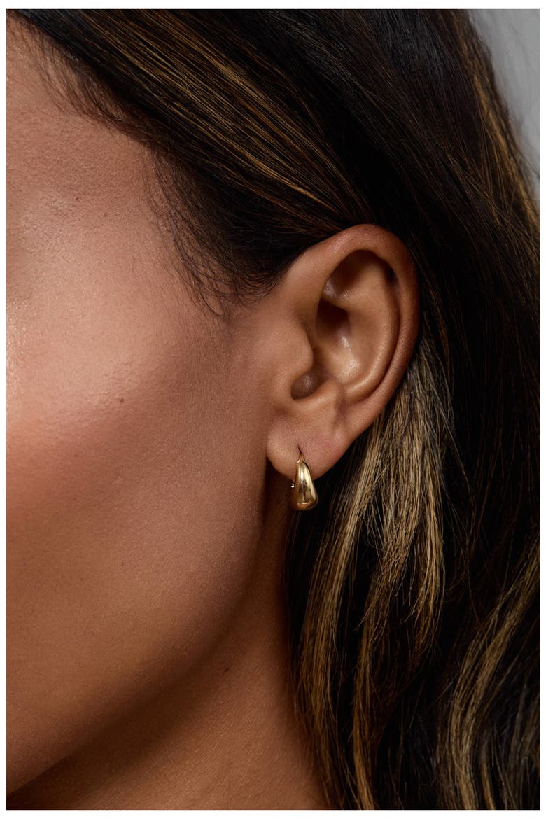 Aneesa Hoop Earrings, Alternate, color, GOLD