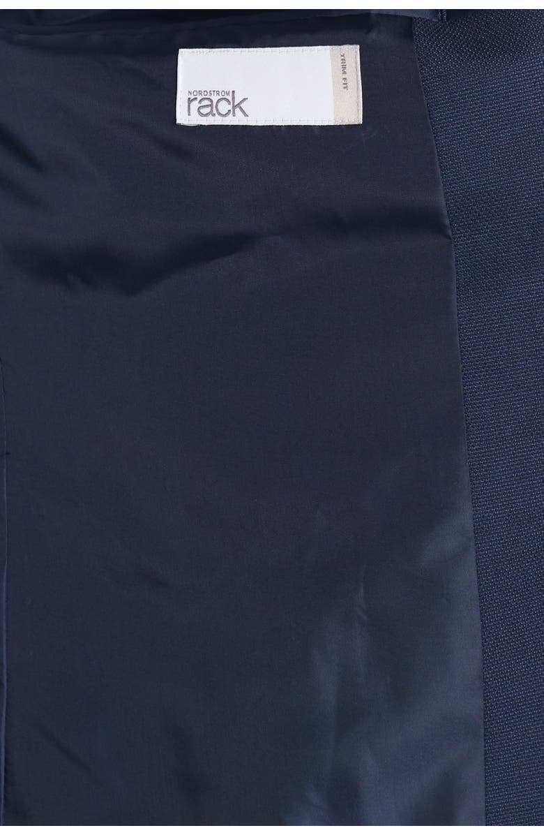 NORDSTROM RACK Solid Blue Two Button Notch Lapel Trim Fit Sport Coat, Alternate, color,