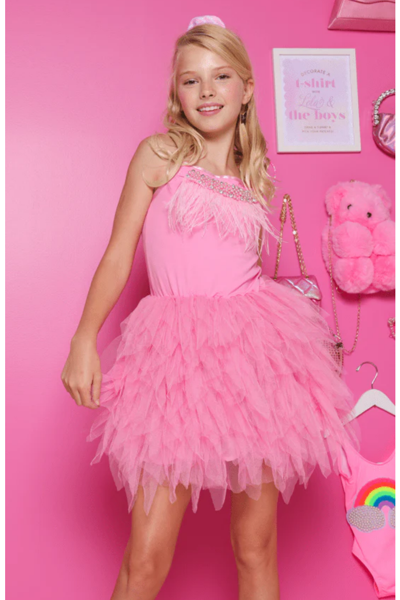 Diamonds and Pearls Dress, Alternate, color, Pink