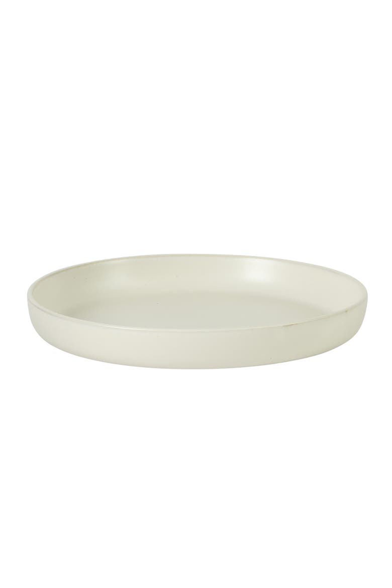 Bayou Moon 16-Piece Matte Reactive Glaze Stoneware Dinnerware Set, Alternate, color, Matte White