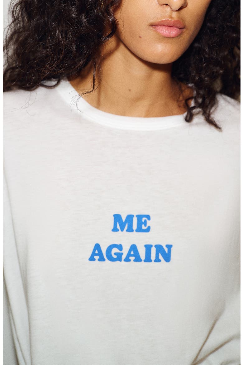 x Alexa Chung Slogan Graphic T-Shirt, Alternate, color, NAVY/ WHITE