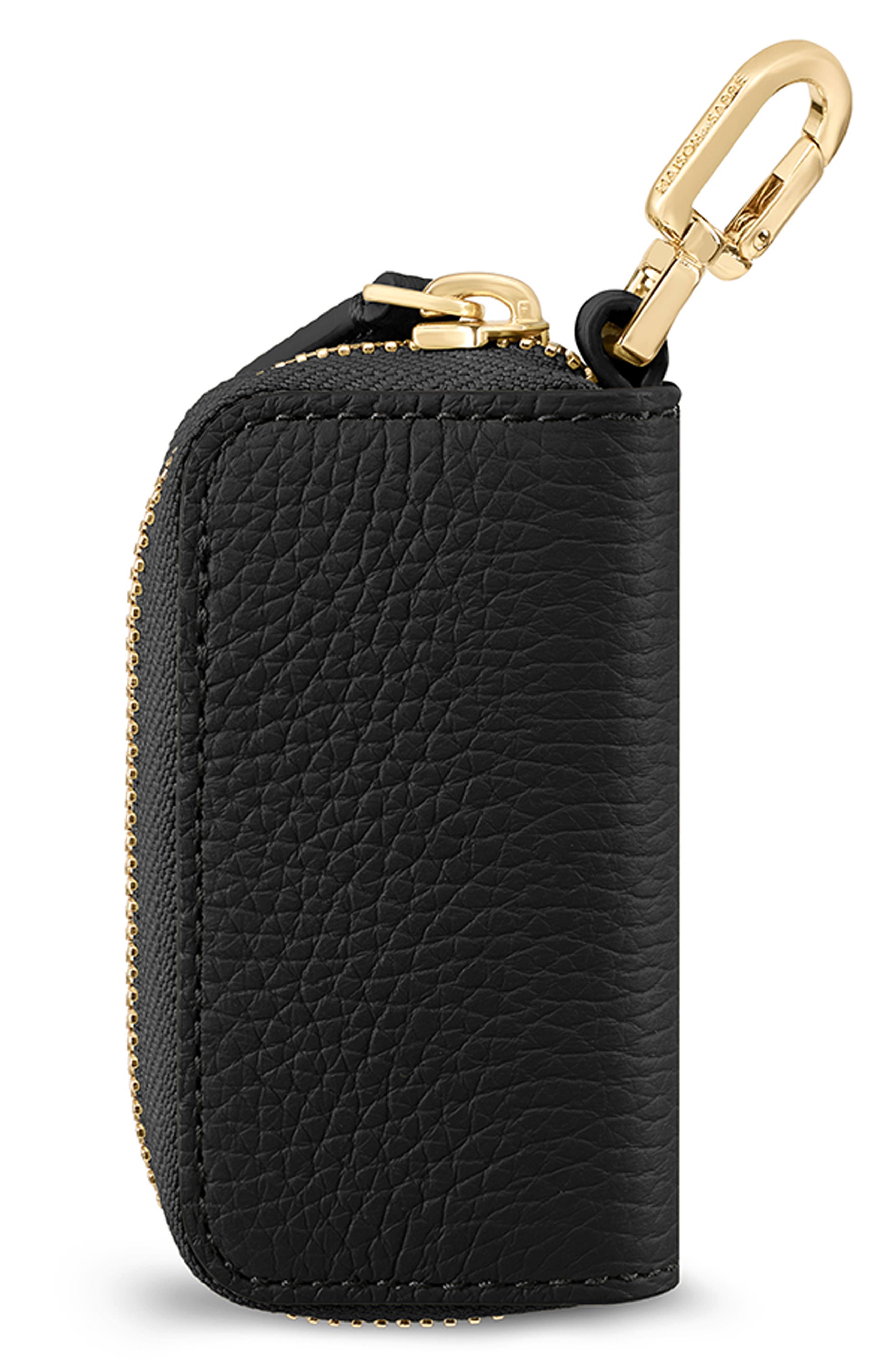 MAISON de SABRÉ The Key Case Charm, Alternate, color, Black Caviar