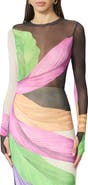 AFRM Kaylee Print Mesh Top