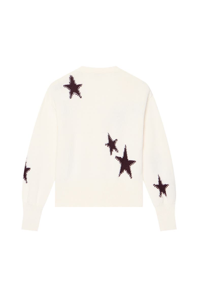 Cotton Star Detail Cardigan, Alternate, color, Ivory