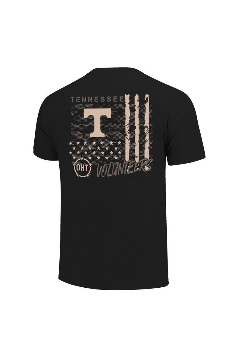 IMAGE ONE Men's Black Tennessee Volunteers Comfort Colors OHT Camo Overlay T-Shirt, Alternate, color,