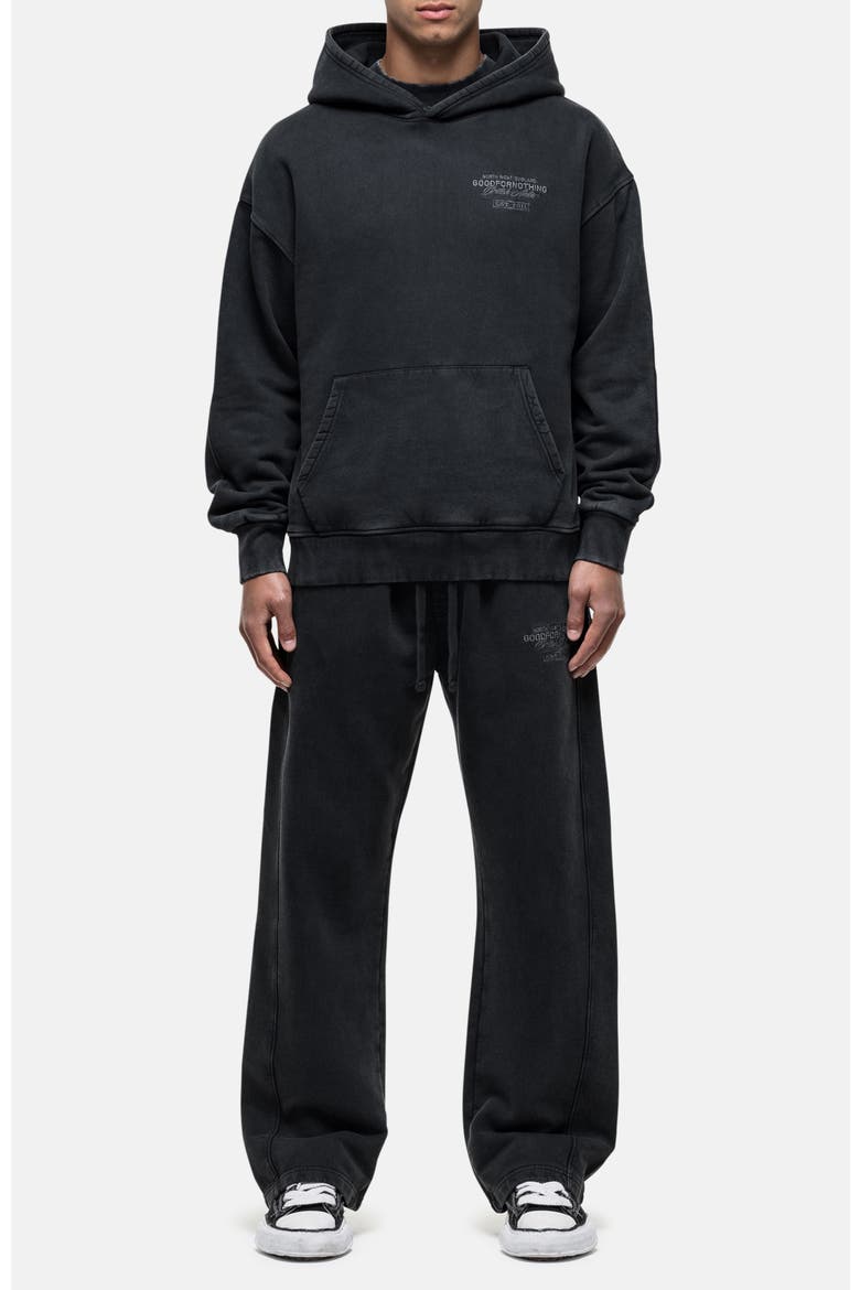 Vintage Washed Black Atelier Hoodie, Alternate, color, Black