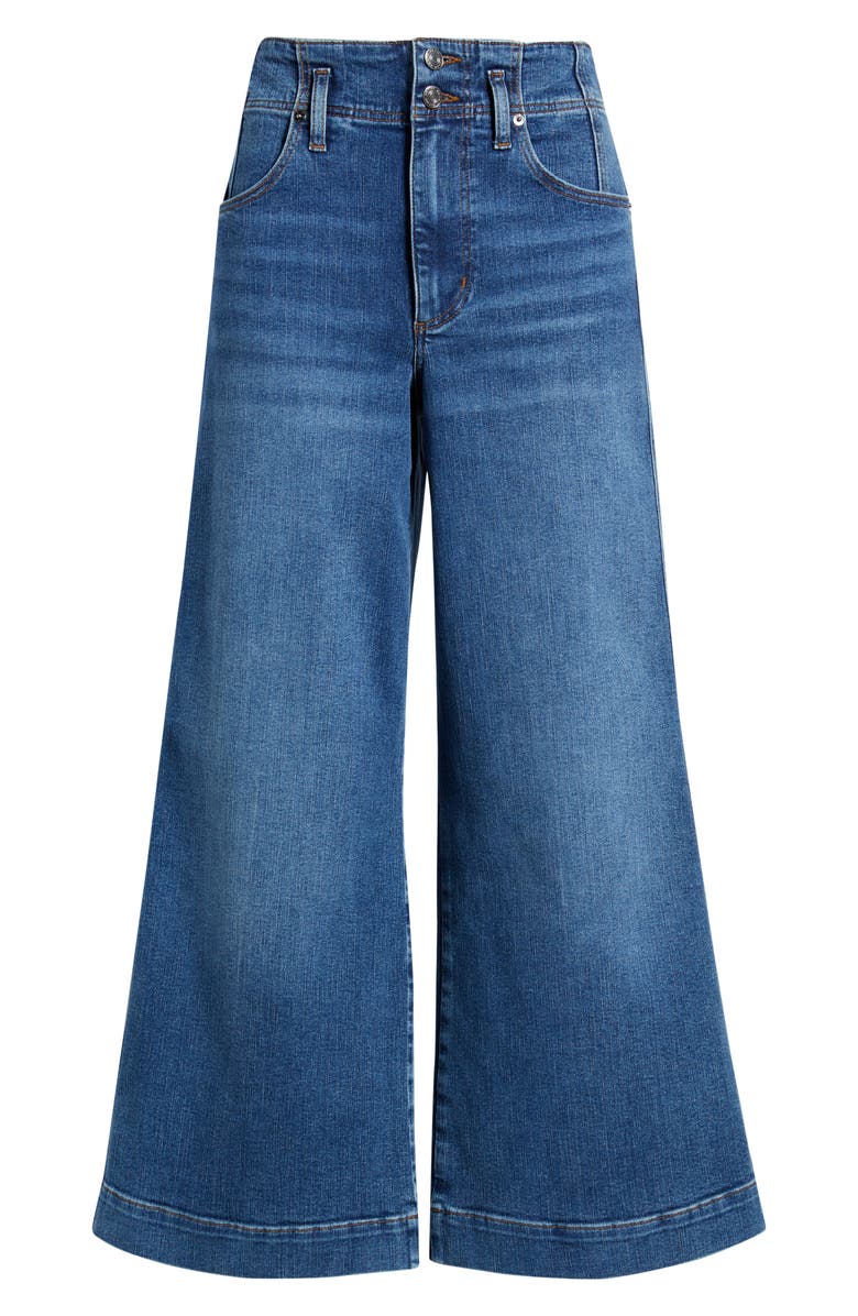 FRAME The Seamed High Waist Ankle Wide Leg Jeans, Alternate, color, Charity