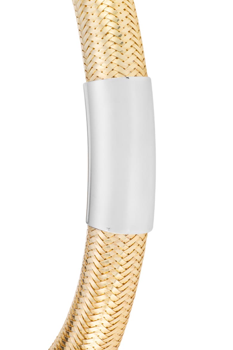 Dolce Sole Fancy Mesh Bangle Bracelet, Alternate, color, GOLD