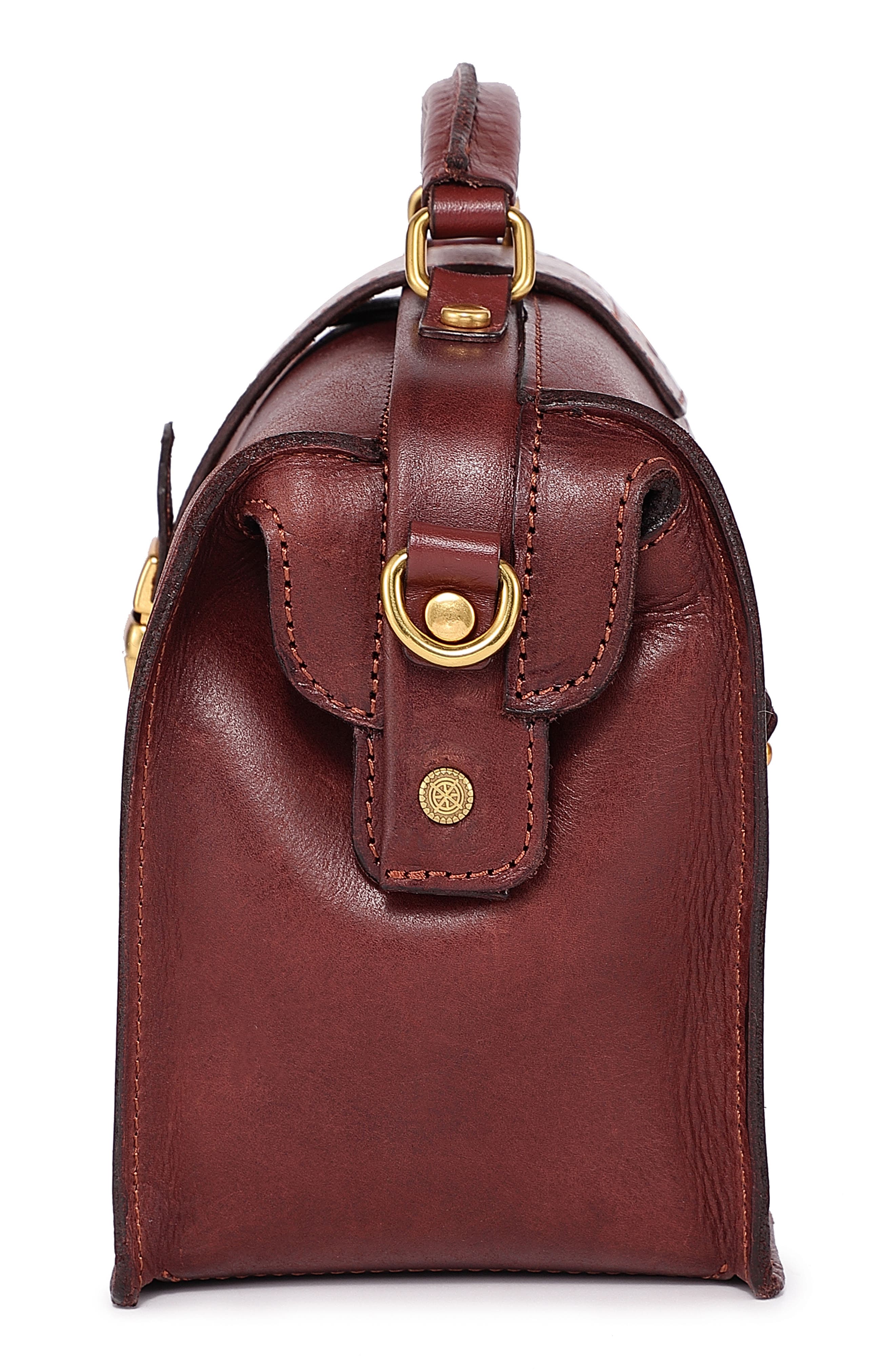 OLD TREND Doctor Transport Leather Satchel, Alternate, color, Brown