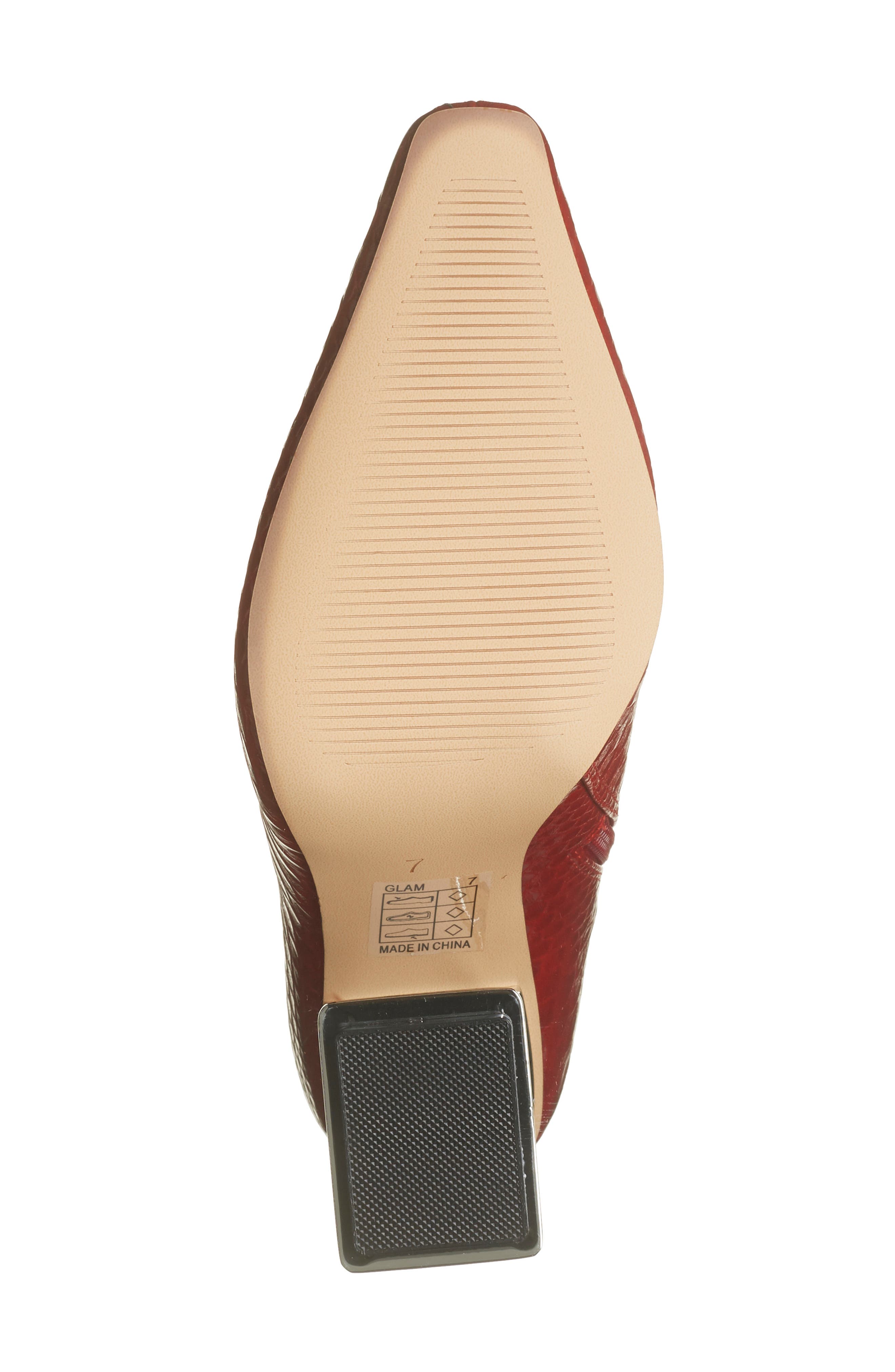 LADY COUTURE Glam Snakeskin Embossed Boot, Alternate, color, Red