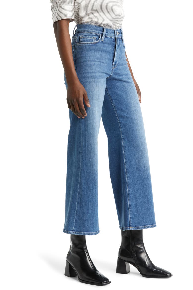 Le Pixie Palazzo Wide Leg Jeans, Alternate, color, DRIZZLE