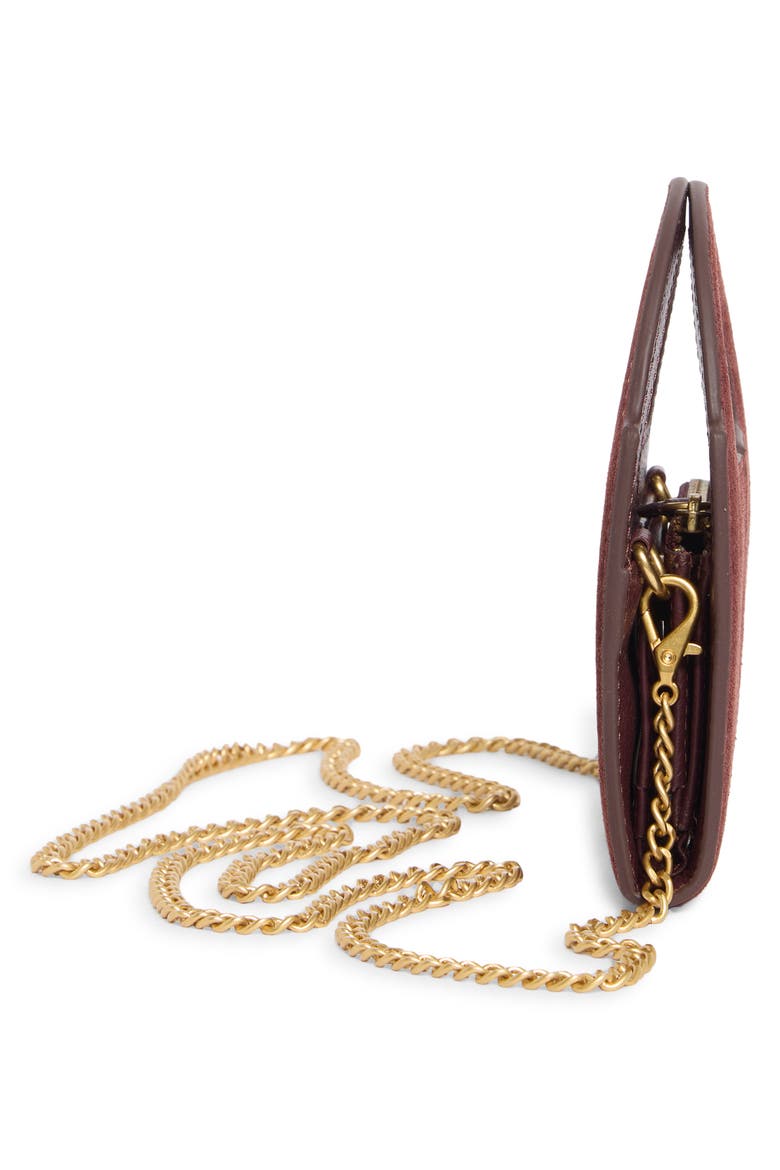 Aleah Wallet on a Chain, Alternate, color, DARK RED