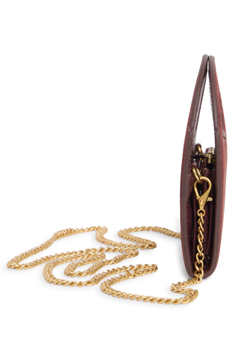 Vince Camuto Aleah Wallet on a Chain, Alternate, color, Dark Red