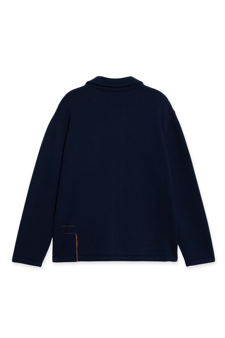 Beta Merino Wool Cardigan, Alternate, color, NAVY BLUE