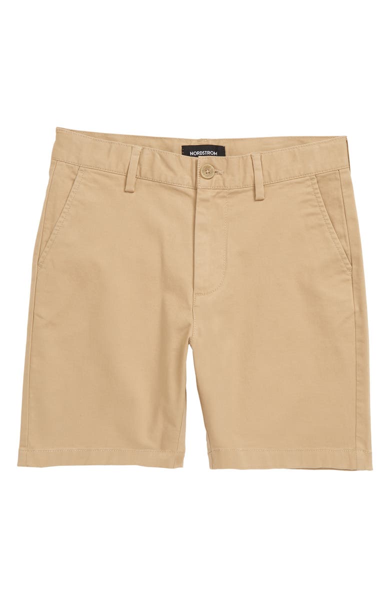 Nordstrom Kids' Slim Straight Leg Chino Shorts, Main, color, 