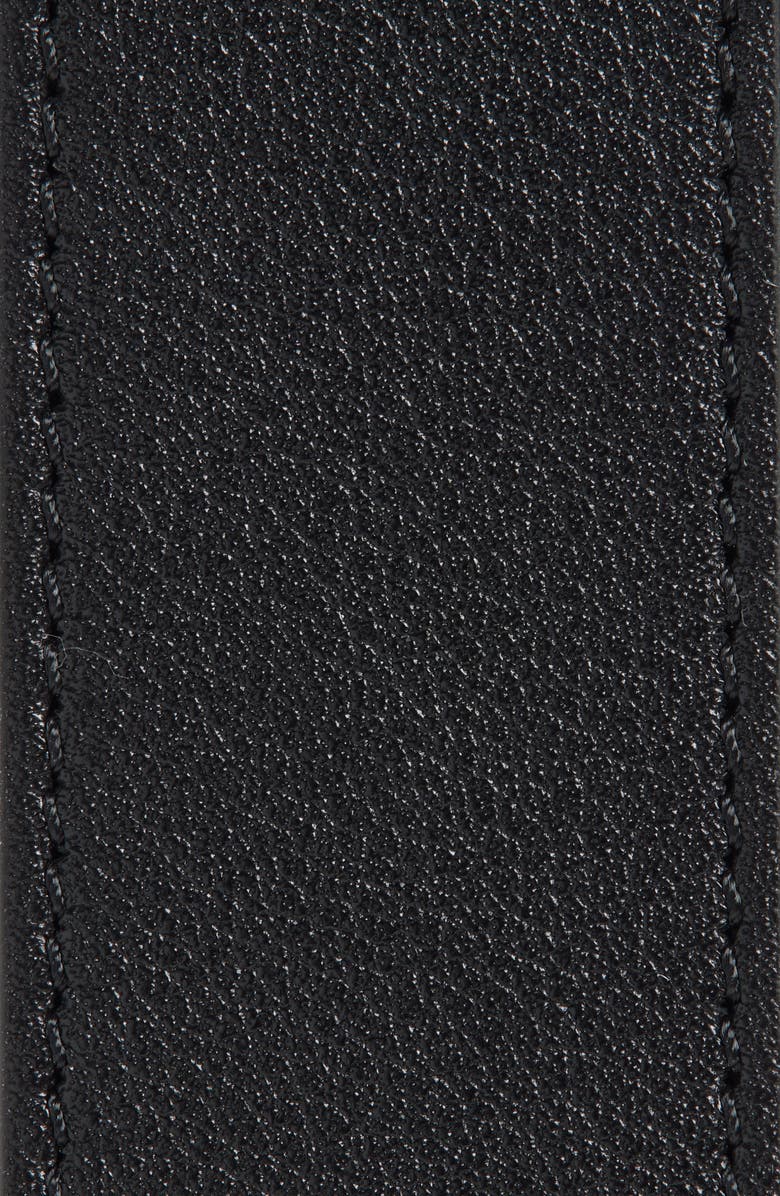 Valentino Garavani VLogo Signature Leather Belt, Alternate, color, Nero