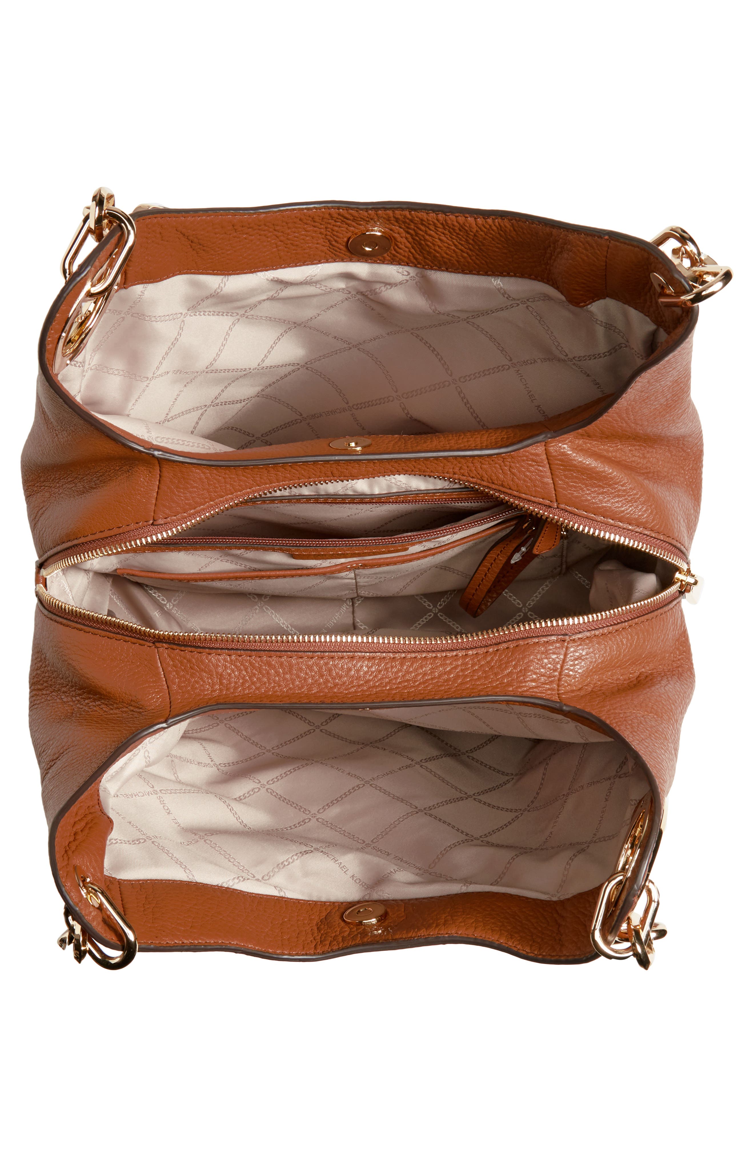 Lillie Large Leather Shoulder Bag, Alternate, color, ACORN