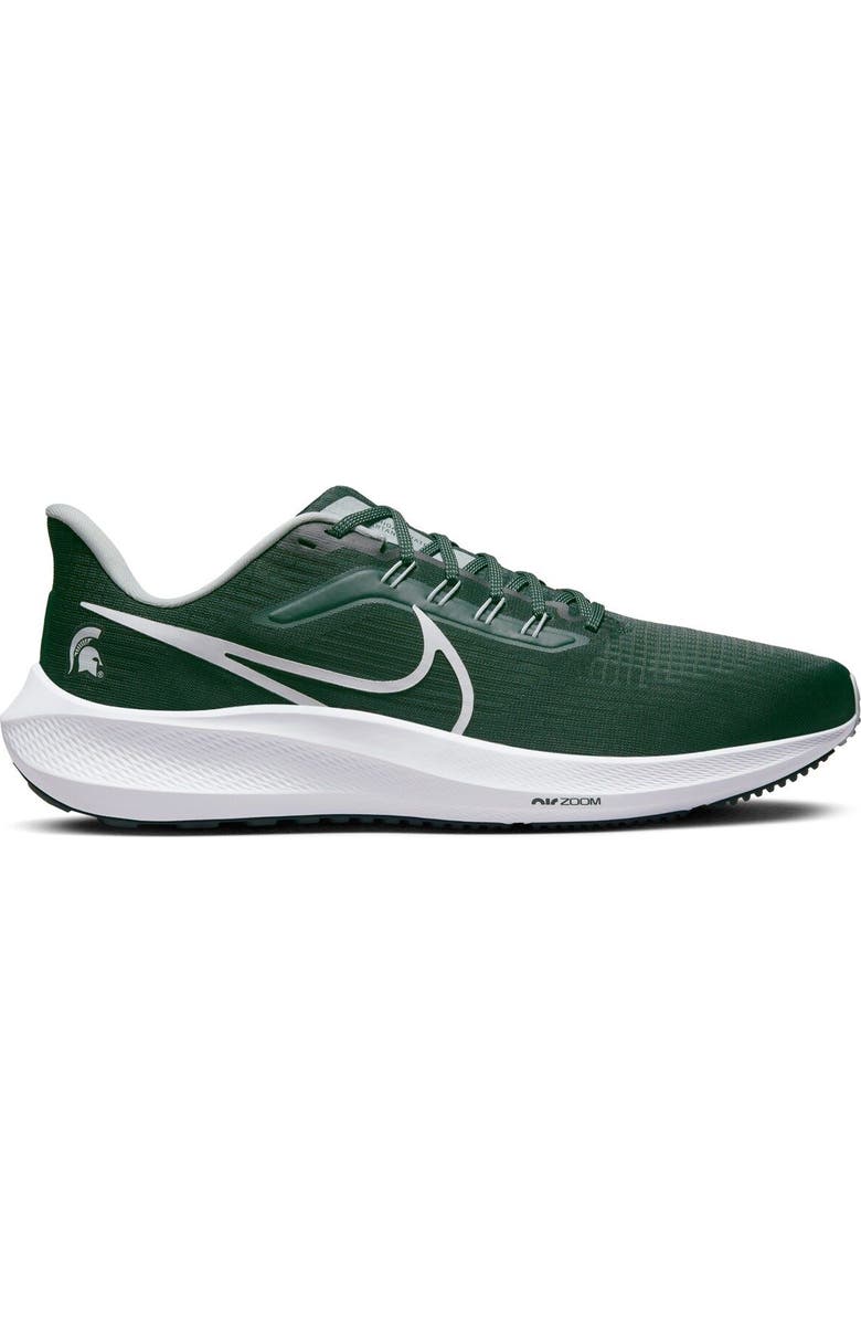 Nike Unisex Nike Green Michigan State Spartans Zoom Pegasus 39 Running Shoe, Alternate, color,