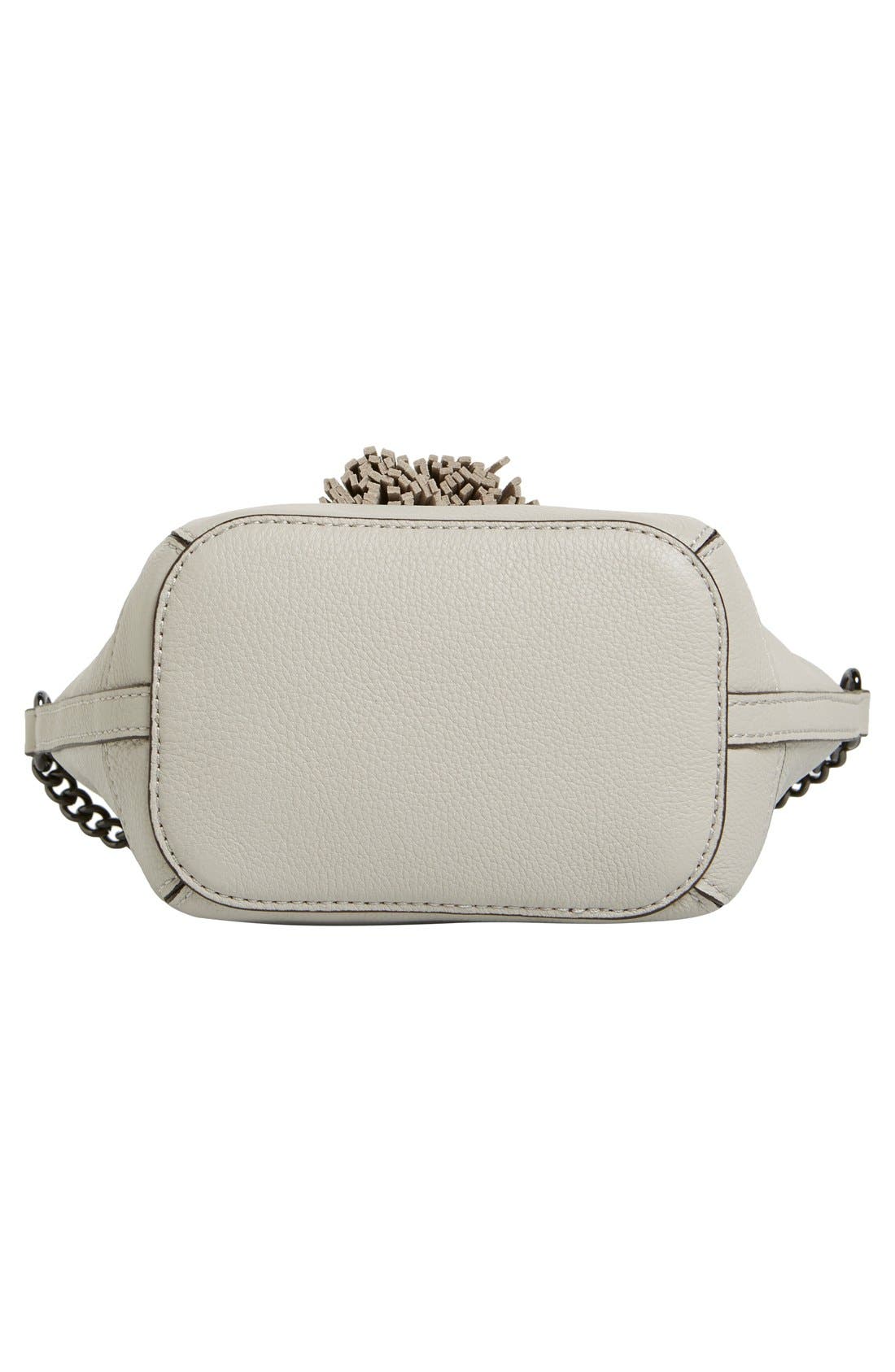 'Micro Lexi' Bucket Bag, Alternate, color, PUTTY/ GUNMETAL HRDWR