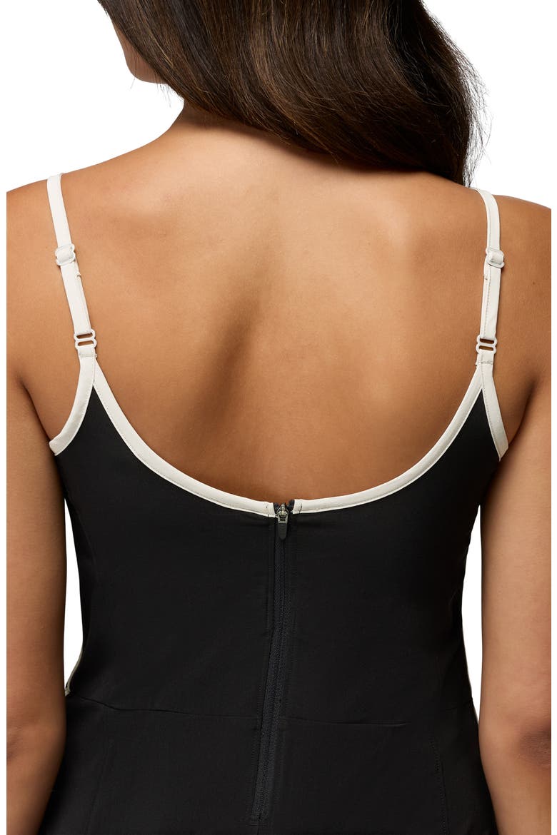 Railay Scallop Minidress, Alternate, color, BLACK