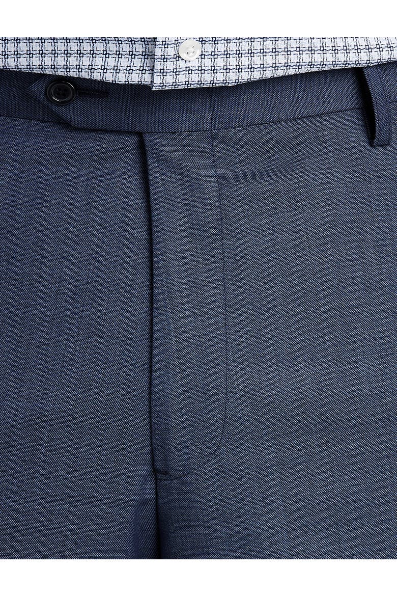 Big & Tall Sharkskin Suit Pants, Alternate, color, NAVY