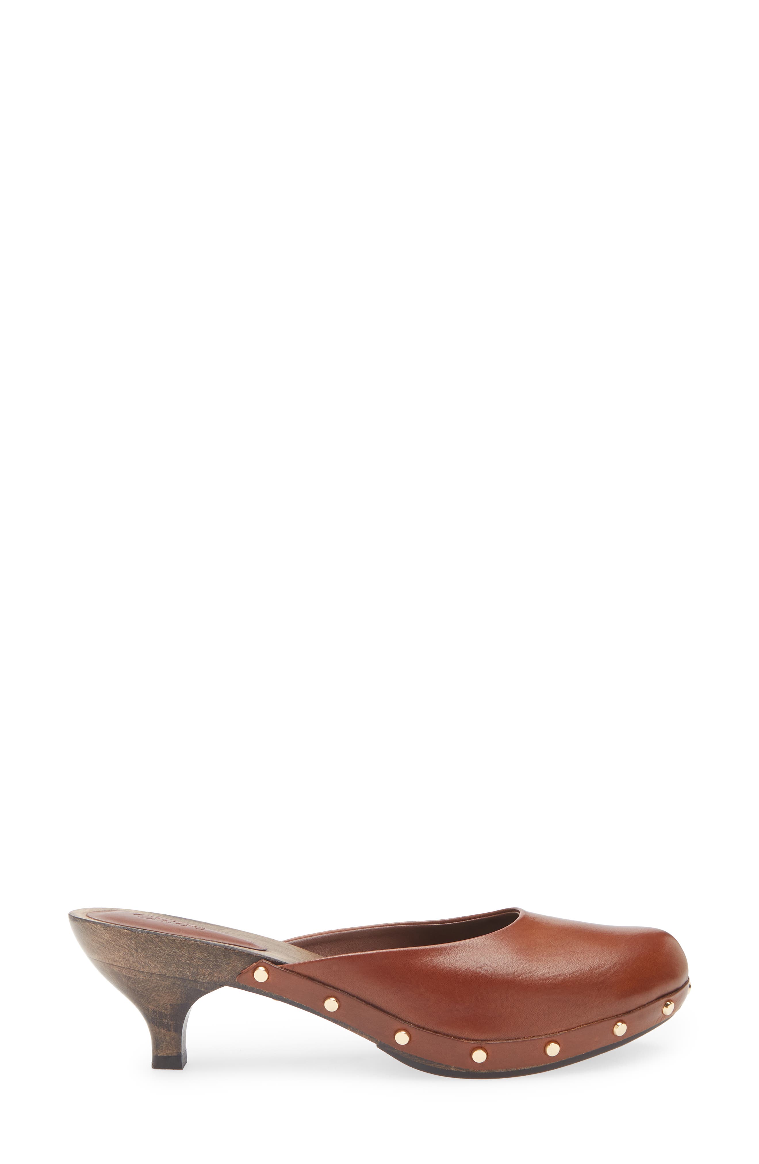 Judith Kitten Heel Clog, Alternate, color, 25E SOOTY BROWN