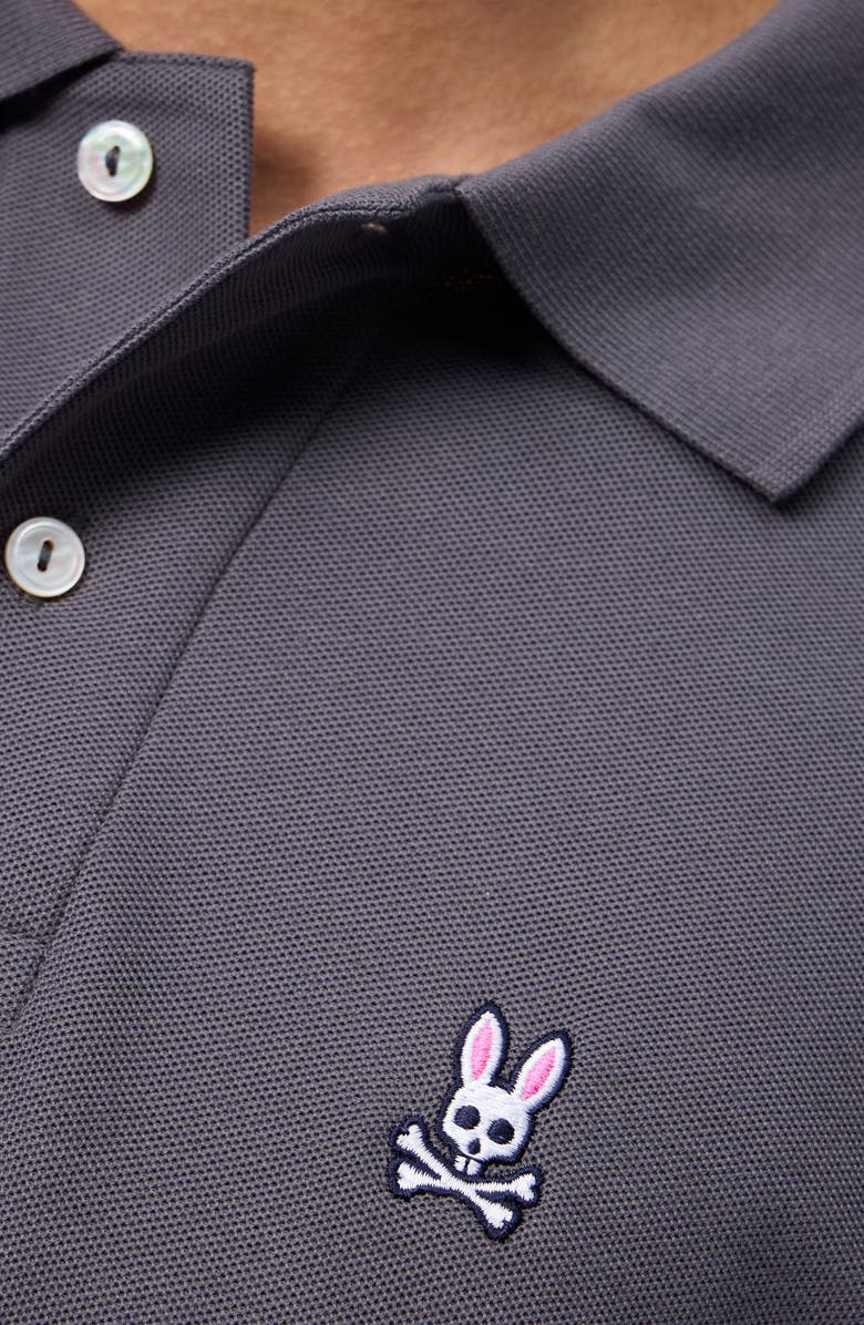 Psycho Bunny Tempest Classic Piqué Polo, Alternate, color, Blackened Pearl