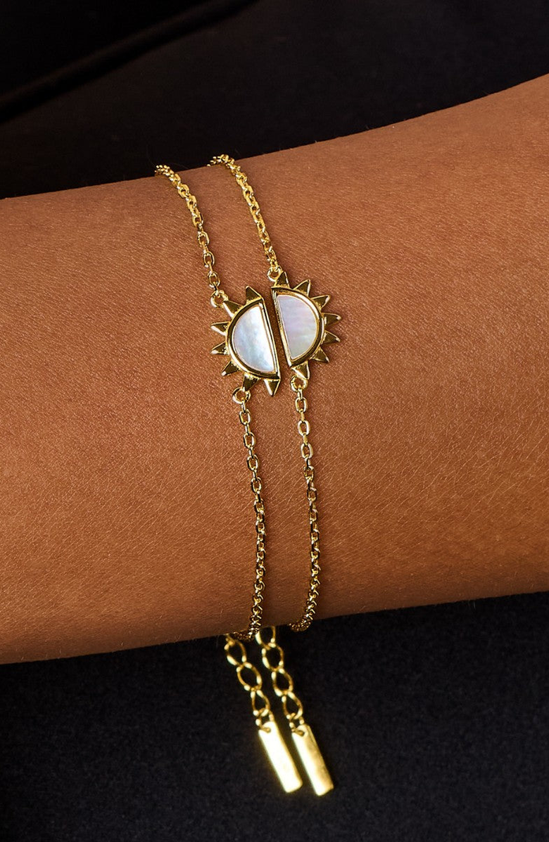 Little Sky Stone Day and Night Bracelet Set, Alternate, color, Night