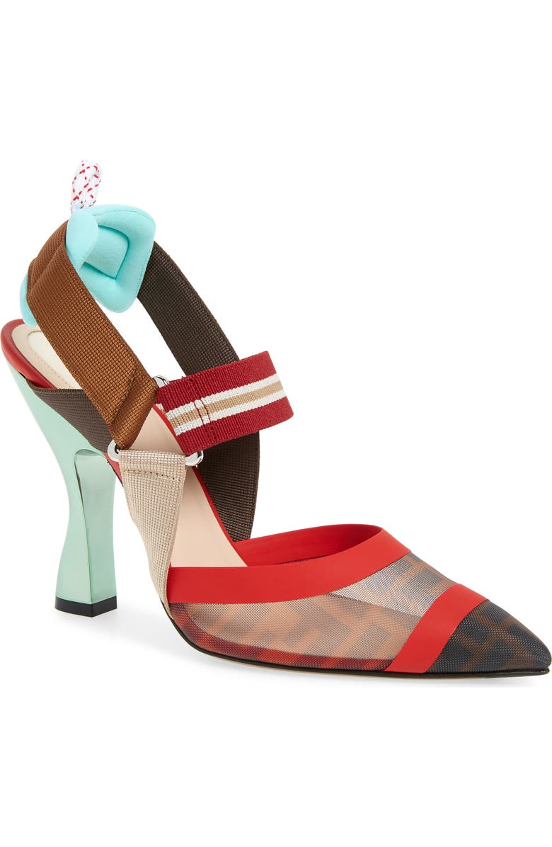 Fendi Colibri Slingback Pump, Main, color,