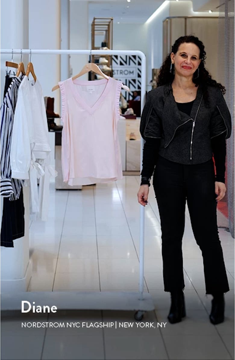 Lenore V-Neck Silk Blouse, sales video thumbnail