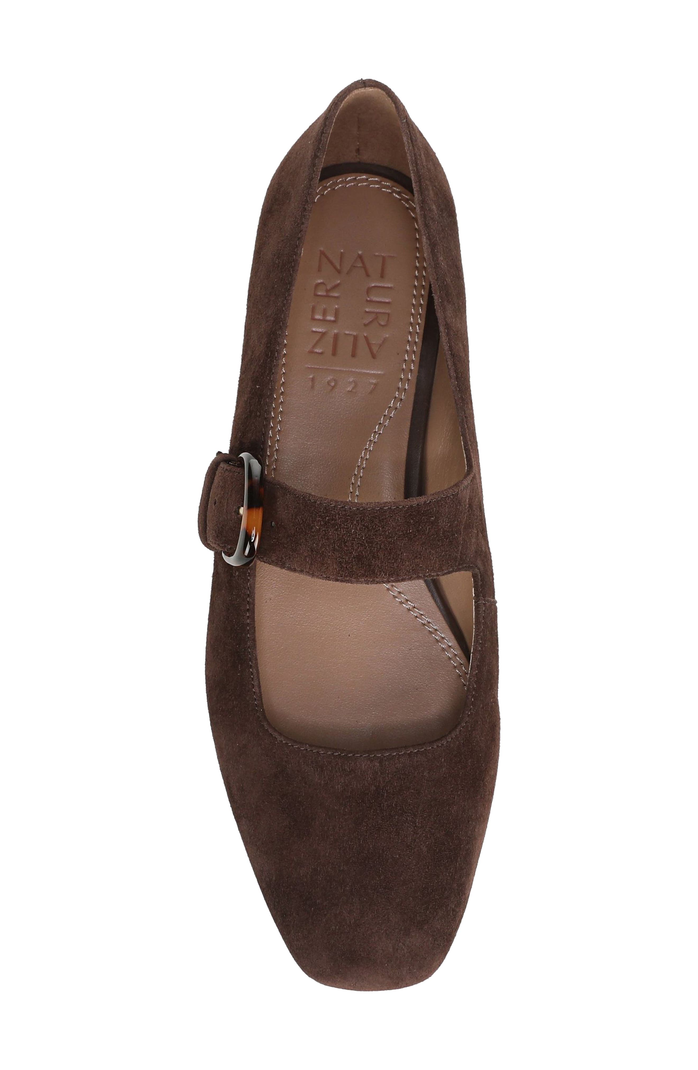 Cosmic Mary Jane Flat (Women)- Wide Width Available, Alternate, color, CHOCOLATE SUEDE