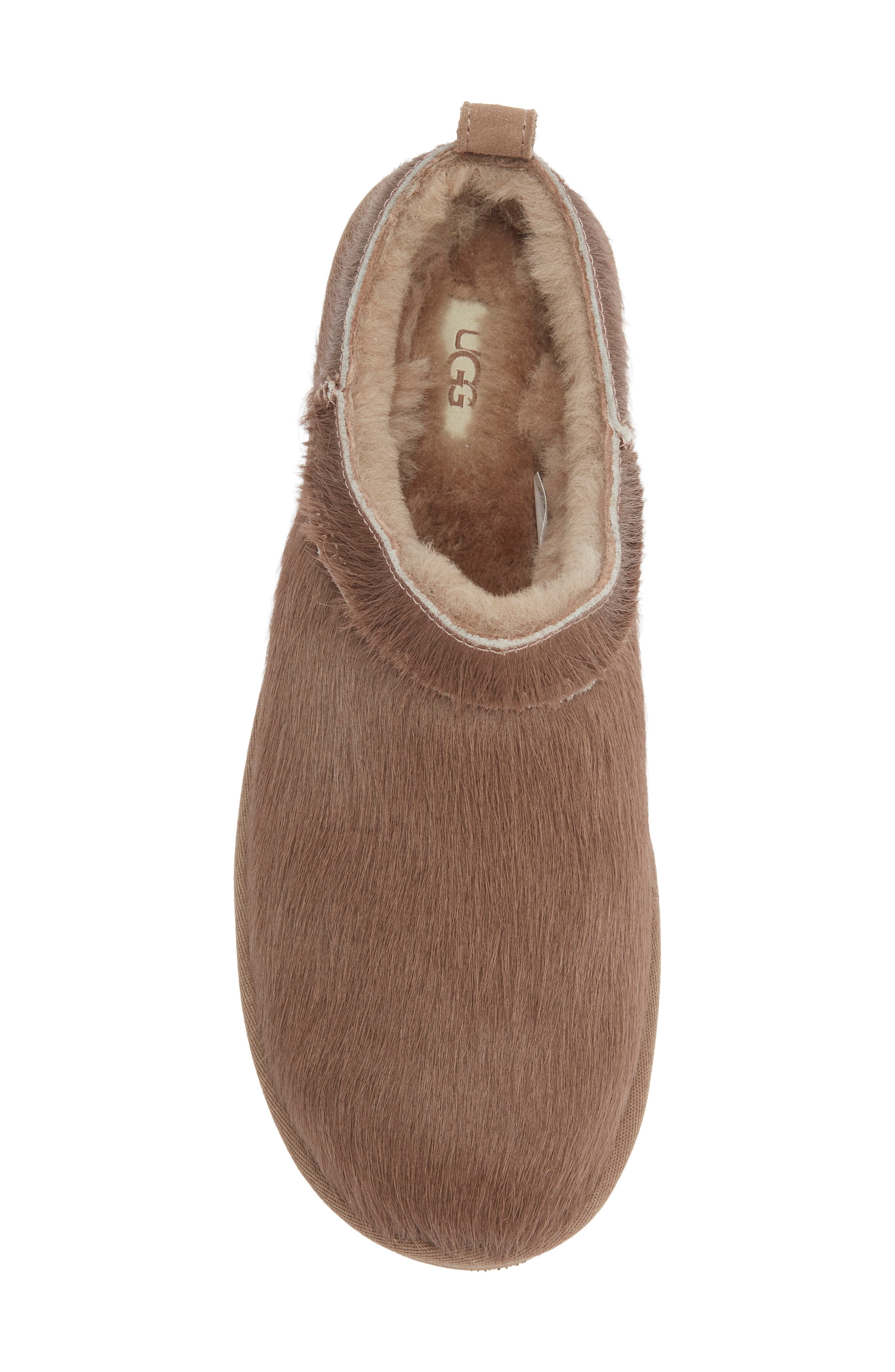 Classic Micro Calf Hair Slipper, Alternate, color, CARIBOU