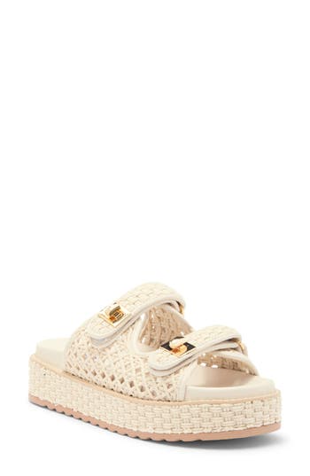 Steve Madden Bigschmona Platform Slide Sandal In Neutral