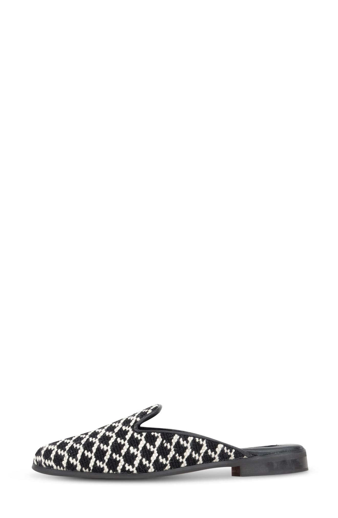 ByPaige Needlepoint Houndstooth Mule, Alternate, color, 