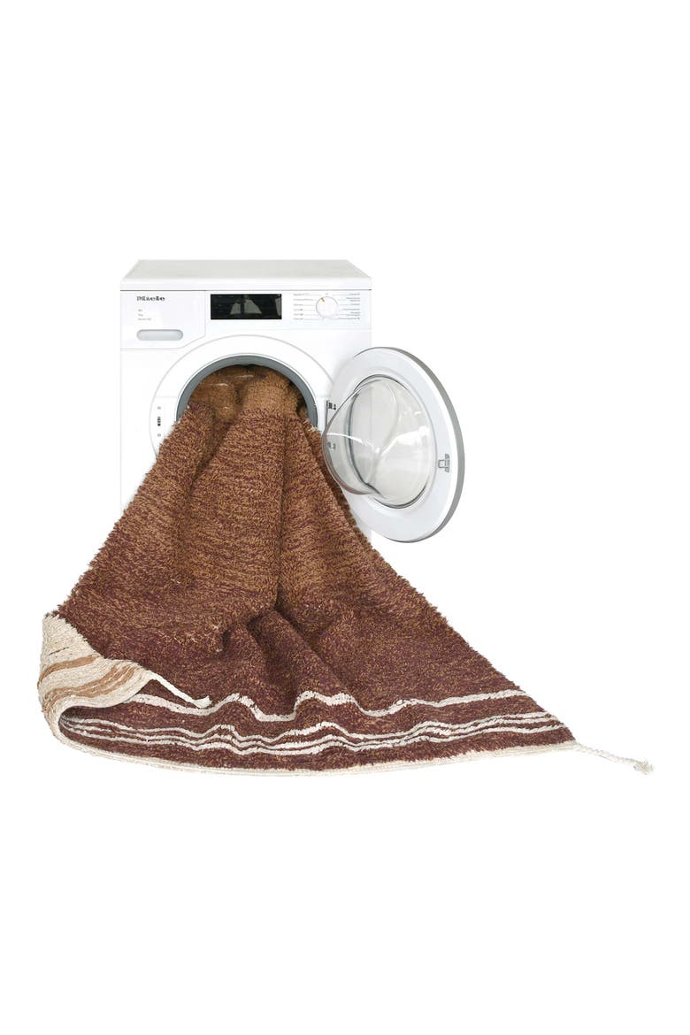 Reversible Washable Recycled Cotton Blend Rug, Alternate, color, TOFFEE/ NATURAL LIGHT HONEY