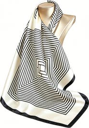 SILKSILKY Elegantly Designed Silk Printed Square Scarf
