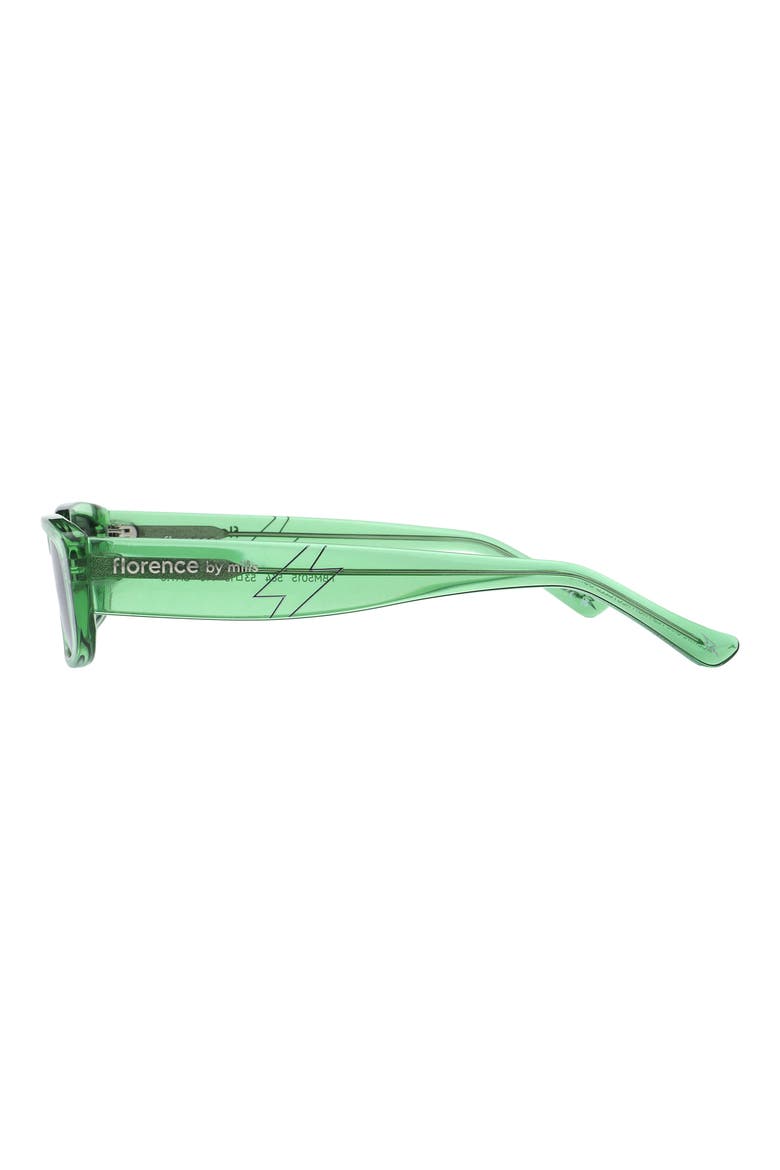 53mm Rectangular Sunglasses, Alternate, color, CRYSTAL GREEN