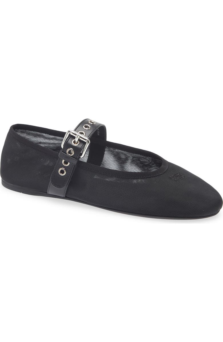 Miu Miu Mary Jane Ballet Flat, Main, color, Nero
