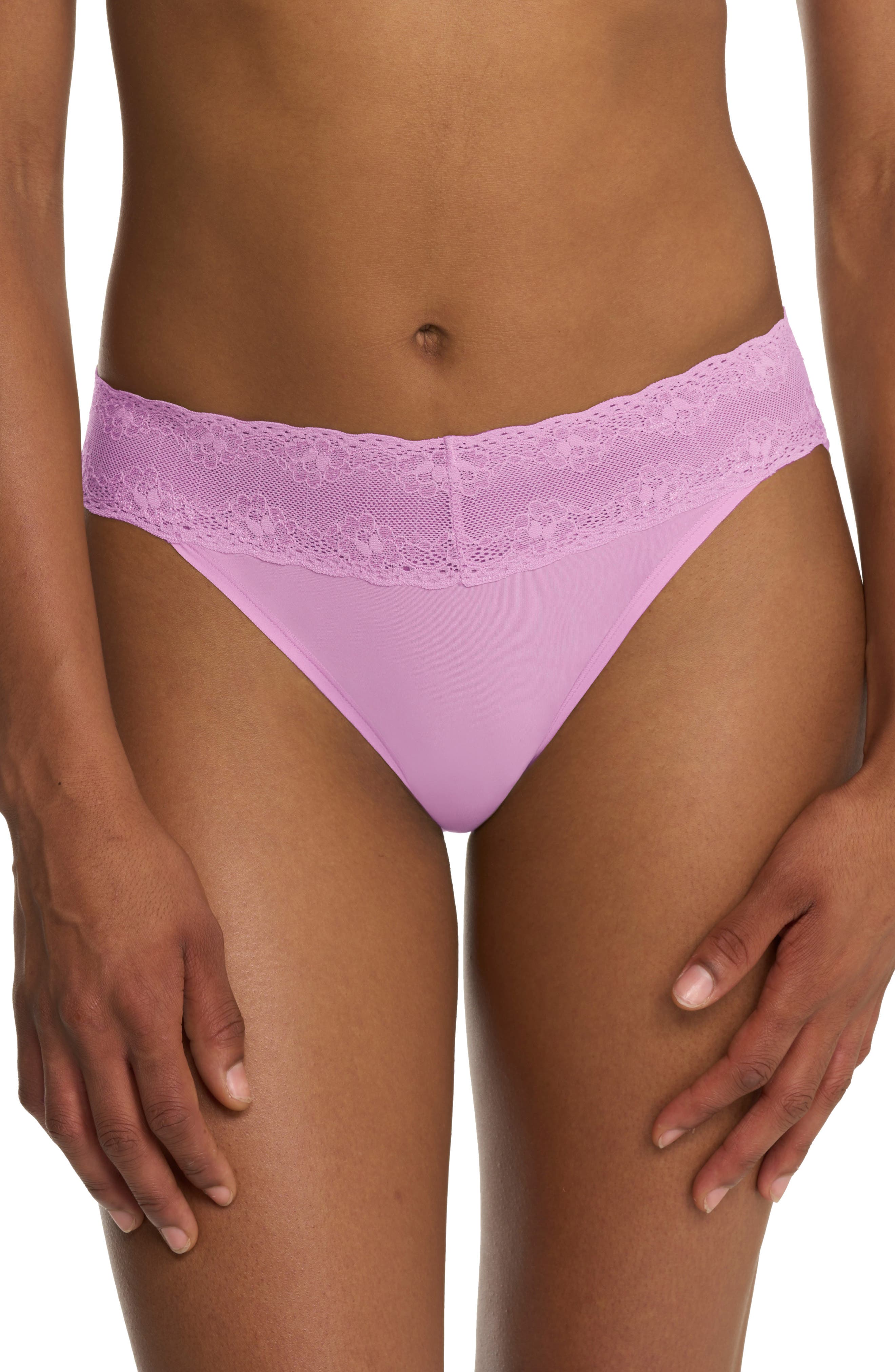 Natori Bliss Perfection One Size French Cut Briefs In Pink
