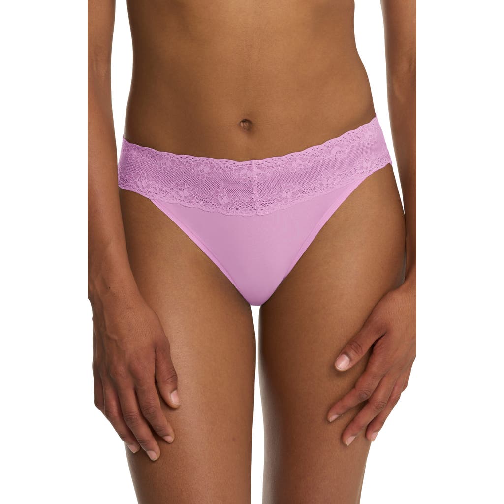 Natori Bliss Perfection One Size French Cut Briefs In Pink