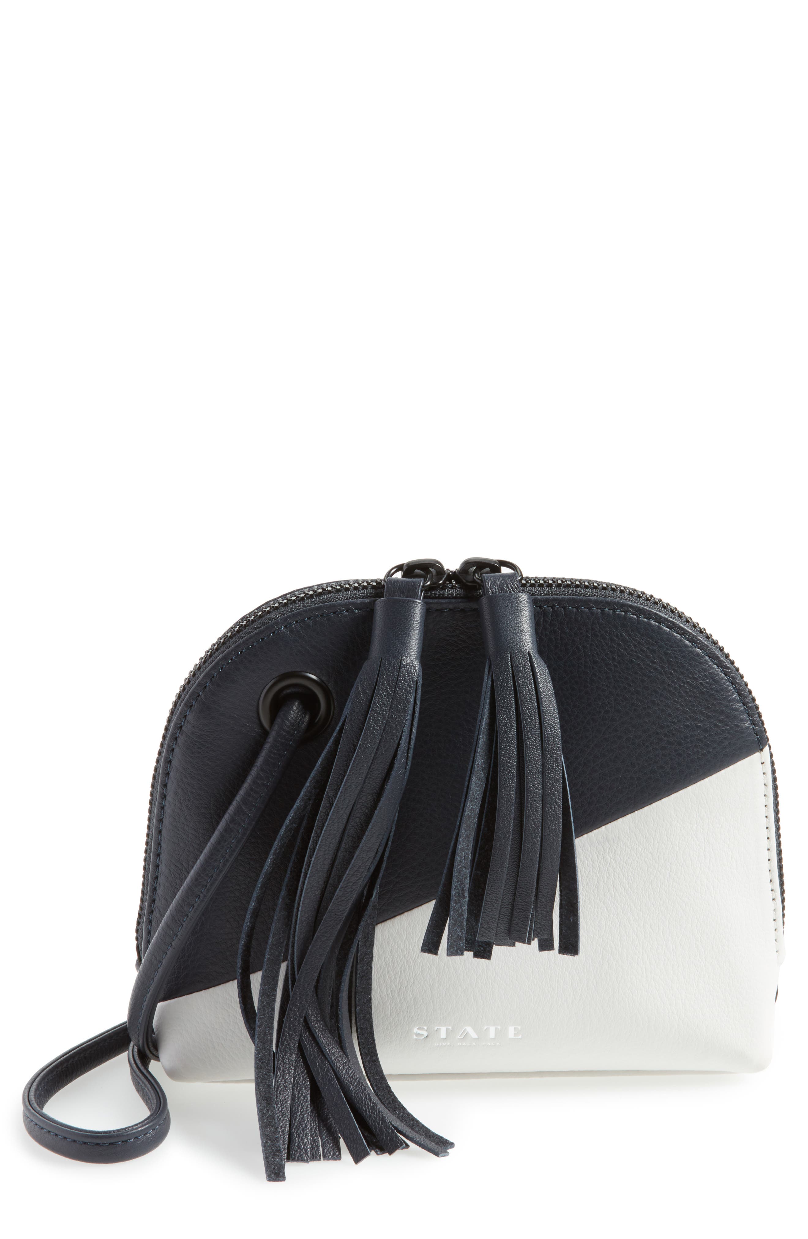 STATE Bags Kay Colorblock Leather Crossbody, Main, color, 