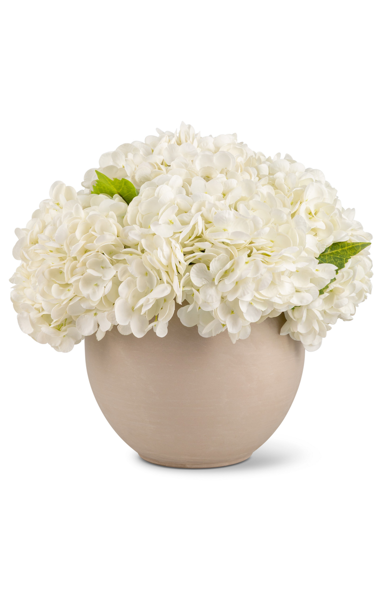 CocoBella Azalea RealTouch Hydrangea Arrangement - Grande, Main, color, Snow
