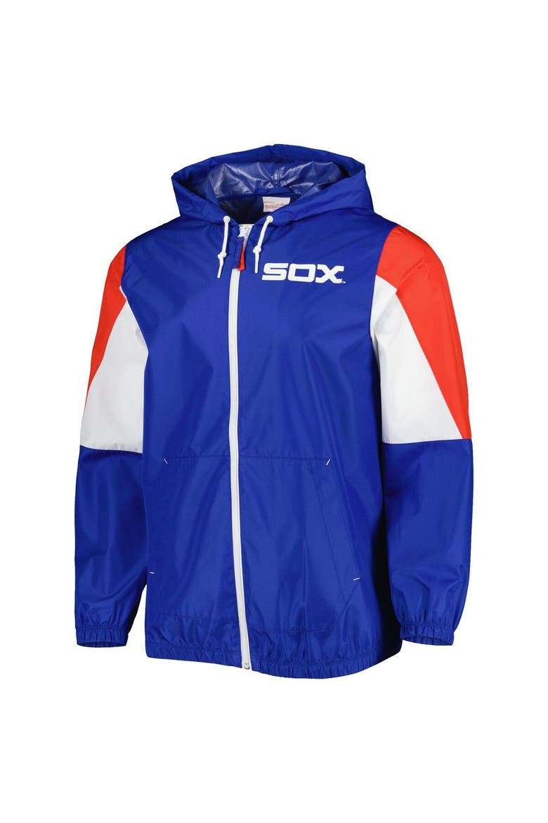 Men's Mitchell & Ness Royal Chicago White Sox Throw It Back Full-Zip Windbreaker Jacket, Alternate, color, Royal